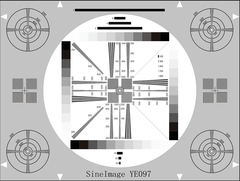 高分辨率通用测试卡反射式