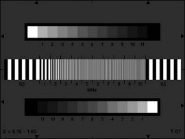 脉冲灰度测试卡 色调再现和频率响应评估